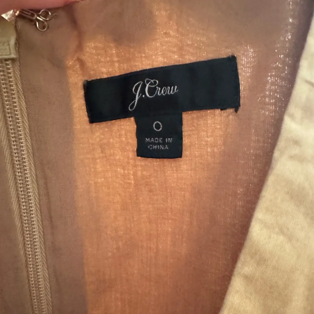 J. Crew Faux Wrap Cotton Poplin Dress In Camel - Picture 7 of 11